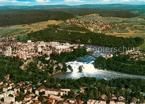 AK / Ansichtskarte Schaffhausen__SH Der Rheinfall Fliegeraufnahme 