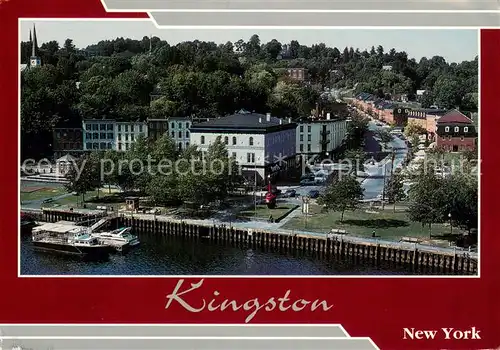 AK / Ansichtskarte Kingston_New_York A view of the towns historic waterfront with the Sea Explorer Kingston_New_York
