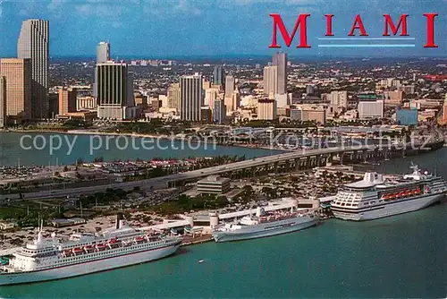 AK / Ansichtskarte Miami_Florida Downtown Miami and Bayside is just over the bridge 