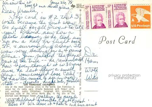 AK / Ansichtskarte San_Francisco_California Air view 