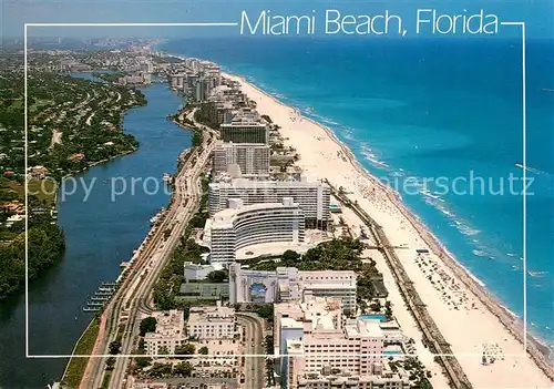AK / Ansichtskarte Miami_Beach Aerial view Collins avenue 