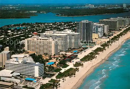 AK / Ansichtskarte Miami_Beach The Sheraton and Singapore Hotels Aerial view 