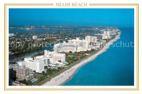 AK / Ansichtskarte Miami_Beach Sunny Miami Beach stretches as far as the eye can see 