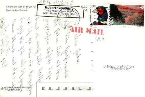 AK / Ansichtskarte Palm_Beach Aerial view 