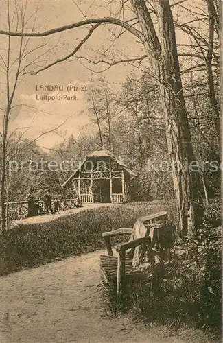 AK / Ansichtskarte Landau_Pfalz Luitpold Park Landau Pfalz