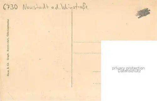 AK / Ansichtskarte Neustadt_Haardt An der Weinstrasse Neustadt_Haardt