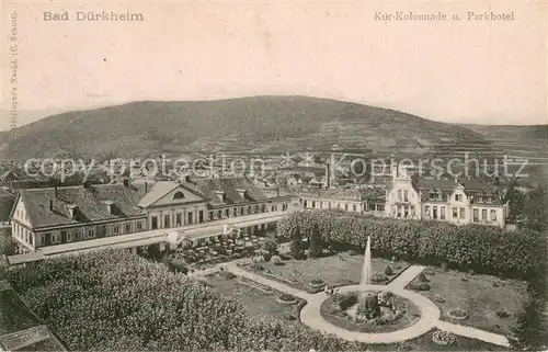 AK / Ansichtskarte Bad_Duerkheim Kur Kolonnade und Parkhotel Bad_Duerkheim
