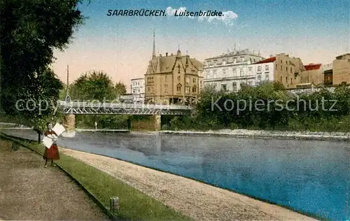 AK / Ansichtskarte Saarbruecken Luisenbruecke Saarbruecken