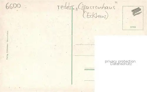 AK / Ansichtskarte Saarbruecken Marktplatz Cigarrenhaus Saarbruecken