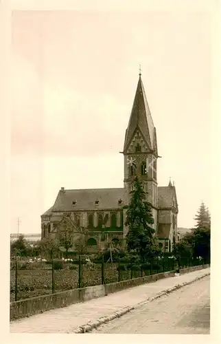 AK / Ansichtskarte Woellstein_Rheinhessen Kath. Kirche Aussenansicht Woellstein_Rheinhessen