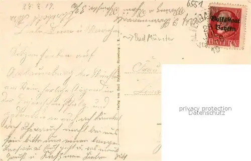 AK / Ansichtskarte Bad_Muenster_Stein_Ebernburg Die Altebaumburg Anfang d. 18. Jahrh. Bad_Muenster