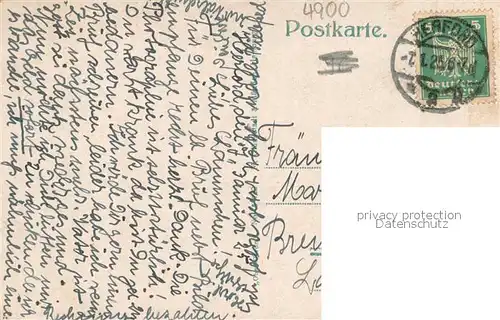 AK / Ansichtskarte Herford Panorama Buergerschule Realschule Schiller Denkmal Wittekind Denkmal Am Luebbertor Stephansplatz Herford