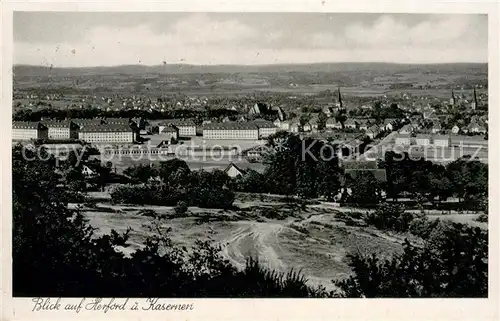 AK / Ansichtskarte Herford Panorama mit Kasernen Herford