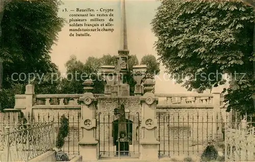 AK / Ansichtskarte Bazeilles_08 Lamoncelle Crypte des soldats tues sur le champ de bataille 