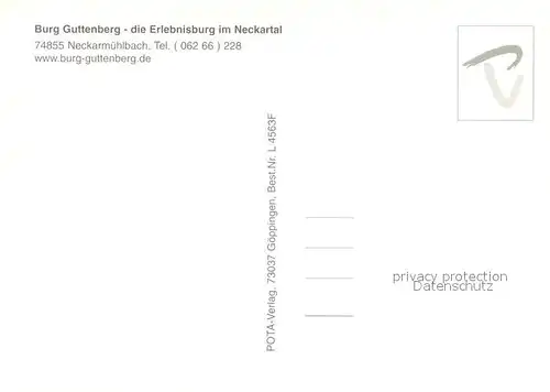 AK / Ansichtskarte Neckarmuehlbach Burg Guttenberg im Neckartal Neckarmuehlbach