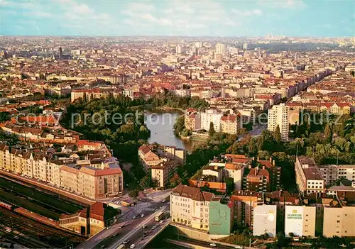 AK / Ansichtskarte Berlin Blick vom Funkturm auf Lietzensee und City Berlin