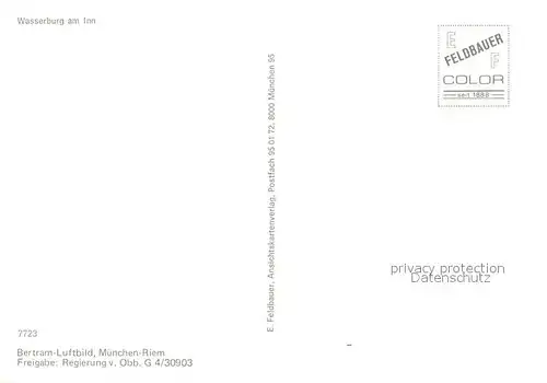 AK / Ansichtskarte Wasserburg_Inn Stadtzentrum Innschleife Wasserburg Inn