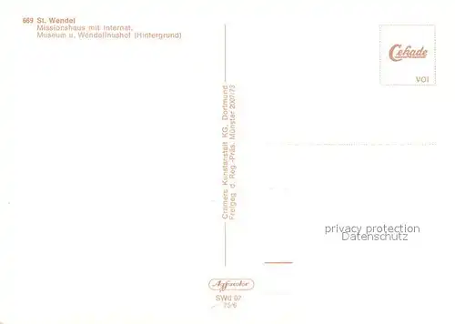 AK / Ansichtskarte St_Wendel Missionshaus mit Internat Museum Wendelinushof St_Wendel