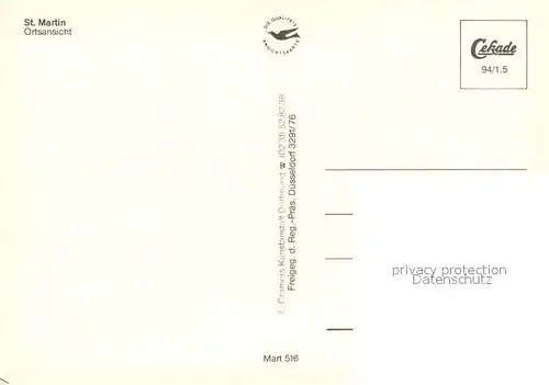 AK / Ansichtskarte St_Martin_Pfalz Ortsansicht St_Martin_Pfalz