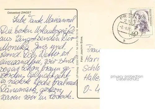 AK / Ansichtskarte Zingst_Ostseebad Fliegeraufnahme Zingst_Ostseebad