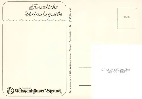 AK / Ansichtskarte Weissenhaeuser_Strand Ostseebad Weissenhaeuser_Strand