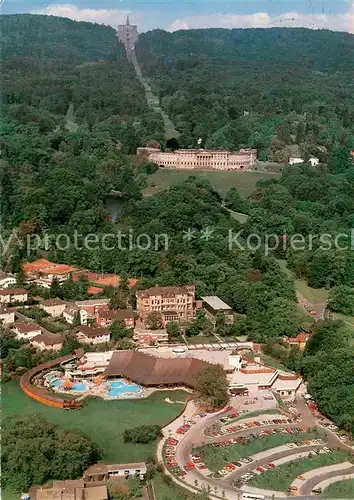 AK / Ansichtskarte Wilhelmshoehe_Kassel Kurhessen Therme Thermalsolebad Bergpark Schloss Herkules Wilhelmshoehe Kassel