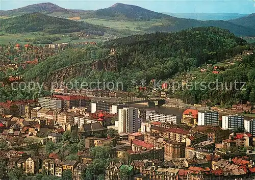 AK / Ansichtskarte Decin_Czechia Altstadt Fliegeraufnahme 