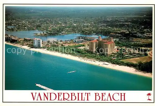 AK / Ansichtskarte Vanderbilt_Beach North of Naples with the Ritz Carlton Hotel in foreground Vue aerienne Vanderbilt Beach