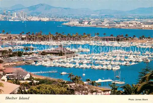 AK / Ansichtskarte San_Diego_California Shelter Island Air view 