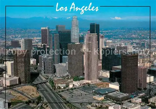 AK / Ansichtskarte Los_Angeles_California Skyline as seen looking north Air view 