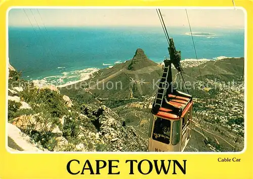 AK / Ansichtskarte Cape_Town_Kaapstad_Kapstadt Cable Car Panorama Cape_Town