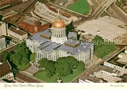 AK / Ansichtskarte Georgia_US State Georgia State Capitol Atlanta Air view Georgia_US State