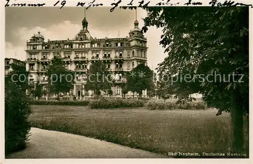 AK / Ansichtskarte Bad_Nauheim Deutsches Kurheim Bad_Nauheim