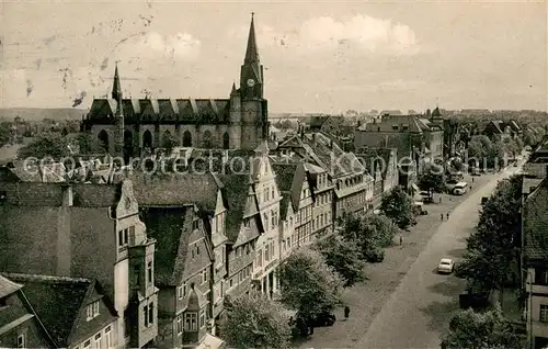 AK / Ansichtskarte Friedberg_Hessen Kaiserstrasse mit Stadtkirche Friedberg Hessen