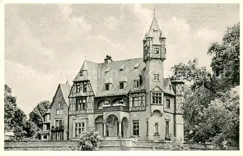 AK / Ansichtskarte Schoeneck_Hessen Krankenhaus Schloss Buedesheim Schoeneck Hessen