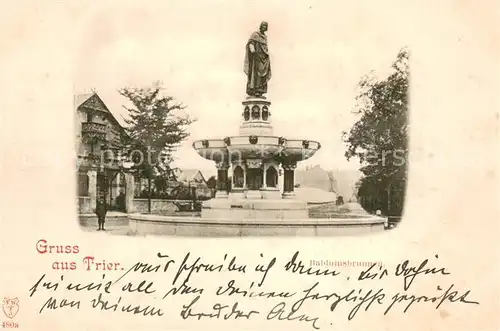 AK / Ansichtskarte Trier Balduinsbrunnen Trier