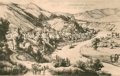AK / Ansichtskarte Saarburg_Saar Bez. Trier vor 100 Jahren Feldpost Saarburg Saar