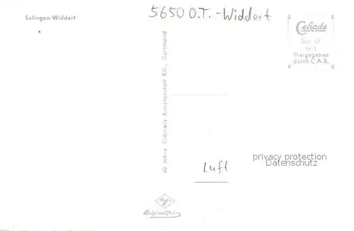 AK / Ansichtskarte Widdert Fliegeraufnahme  Widdert