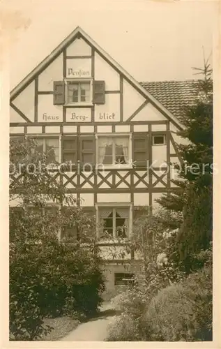 AK / Ansichtskarte Solingen Pension Haus Bergblick Aussenansicht Solingen