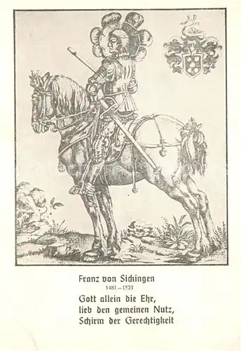 AK / Ansichtskarte Ebernburg Franz von Sickingen Ebernburg