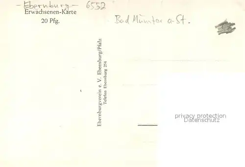 AK / Ansichtskarte Ebernburg Franz von Sickingen Ebernburg