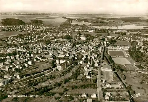 AK / Ansichtskarte Bueren_Westfalen Fliegeraufnahme Bueren_Westfalen