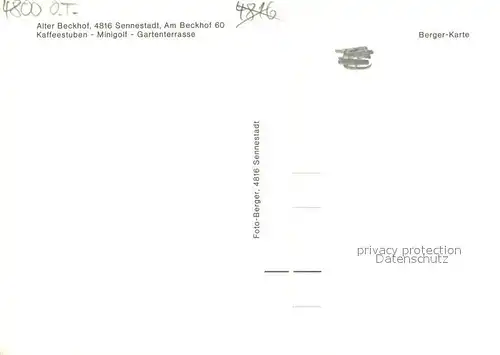 AK / Ansichtskarte Sennestadt Alter Beckhof Fachwerk   Sennestadt