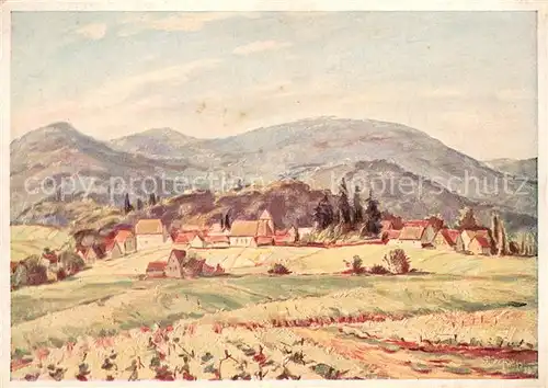 AK / Ansichtskarte Gleisweiler An der Weinstrasse Gemaelde Karl Graf Gleisweiler