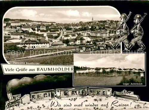 AK / Ansichtskarte Baumholder_Nahe Panorama Lager Aulenbach Baumholder Nahe