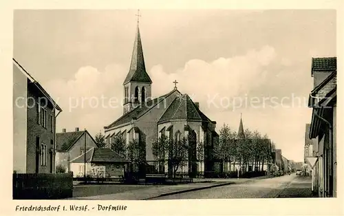 AK / Ansichtskarte Friedrichsdorf_Westfalen Kirche Friedrichsdorf_Westfalen
