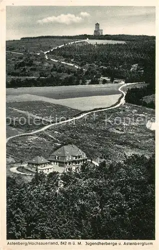 AK / Ansichtskarte Astenberger_Aussichtsturm Jugendherberge Astenberger_Aussichtsturm
