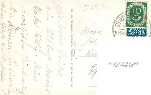 AK / Ansichtskarte Olsberg_Sauerland Panorama Kreuz Ruhrtal Olsbergblick Kurhaus Dr Gruene Olsberg_Sauerland