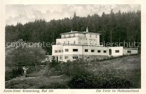 AK / Ansichtskarte Winterberg_Hochsauerland Asten Hotel Winterberg_Hochsauerland