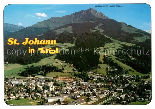 AK / Ansichtskarte St_Johann_Tirol Sommer  und Wintererholungsort mit Kitzbueheler Horn St_Johann_Tirol